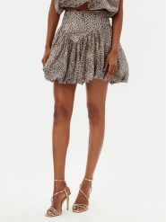 Bardot Spódnica mini Lissett Printed 59796SB2 Brązowy Regular Fit. Brązowe spódniczki damskie BARDOT, bez wzorów, z syntetyku, mini. Za 299.99 zł.