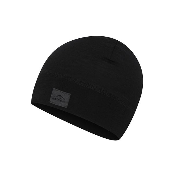 Czapka Beanie z wełny merynosa Unisex Fjord Nansen Light Merinoull. Czarne czapki męskie FJORD NANSEN, z wełny. Za 104.99 zł.
