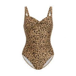Damski Jednoczęściowy Kostium Kąpielowy Sakari Leopard Tummy Control. Czarne stroje jednoczęściowe damskie Regatta, m, w abstrakcyjne wzory. Za 141.99 zł.