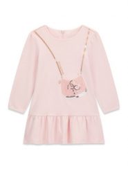 Guess Sukienka codzienna K6BK05 K5934 Różowy jasny Regular Fit. Czerwone sukienki dziewczęce Guess, z aplikacjami, z bawełny, bez ramiączek. Za 194.99 zł.