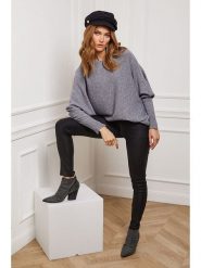 Joséfine Sweter "Jackson" w kolorze szarym rozmiar: L. Szare swetry klasyczne damskie Joséfine, l, z kaszmiru, bez kołnierzyka. Za 208.99 zł.