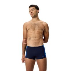 Spodenki pływackie męskie Speedo Hyperboom Splice Aquashort. Niebieskie szorty męskie Speedo, m, na fitness i siłownię. Za 161.49 zł.