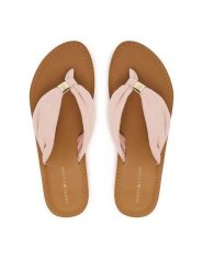 Tommy Hilfiger Japonki Th Ltr Footbed Summer Sandal FW0FW09194 Różowy. Czerwone klapki damskie Tommy Hilfiger, bez wzorów, z materiału, bez obcasa. Za 229.99 zł.