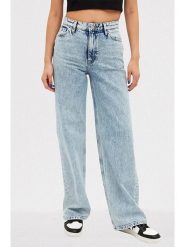 Monki Dżinsy - Comfort fit - w kolorze błękitnym rozmiar: W29. Niebieskie jeansy damskie Monki, z podwyższonym stanem. Za 57.06 zł.