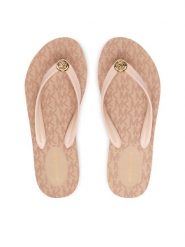 MICHAEL Michael Kors Japonki Posie Flip Flop 40S6PSFA2Q Różowy. Czerwone klapki damskie MICHAEL Michael Kors, bez wzorów, z syntetyku, bez obcasa. Za 319.99 zł.