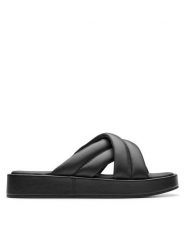 Clarks Klapki Alda Glide 26179276 Czarny. Czarne klapki damskie Clarks, bez wzorów, ze skóry, bez obcasa. Za 379.99 zł.