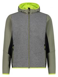 Cmp Kurtka polarowa w kolorze szaro-zielonym rozmiar: 56. Szare kurtki męskie CMP, bez wzorów, z polaru, bez kaptura. Za 235.50 zł.