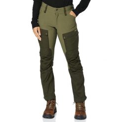 Spodnie turystyczne damskie Fjallraven Keb. Zielone spodnie dresowe damskie Fjällräven, na lato, bez wzorów, z elastanu. W wyprzedaży za 682.00 zł.