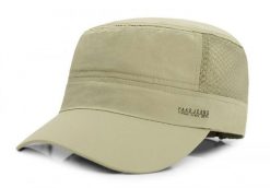 Lekka i Przewiewna Czapka, Patrolówka, Szybkoschnąca - Pako Jeans - Beż. Brązowe czapki męskie Pako Jeans, bez wzorów, z jeansu, sportowe. Za 49.99 zł.