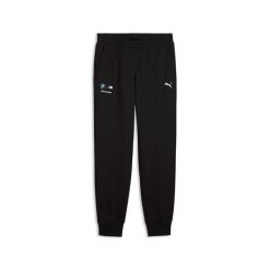 Spodnie do biegania Puma BMW Motorsport. Czarne spodnie materiałowe męskie Puma, bez wzorów, z dresówki, eleganckie. Za 256.50 zł.