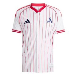 Koszulka kibica baseballowego US Arsenal 2025/26. Białe t-shirty sportowe męskie Adidas, l, z materiału, bez ramiączek, do piłki nożnej. Za 239.00 zł.