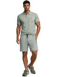 Geographical Norway Koszulka polo "Koliar" w kolorze zielonym rozmiar: M. Zielone koszulki polo męskie Geographical Norway, m, bez wzorów, z bawełny, bez ramiączek. Za 87.81 zł.