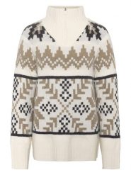 KARI TRAA Sweter "Amelia" w kolorze biało-beżowo-antracytowym rozmiar: M. Białe golfy damskie Kari Traa, m, bez wzorów, z wełny, bez ramiączek. Za 369.99 zł.