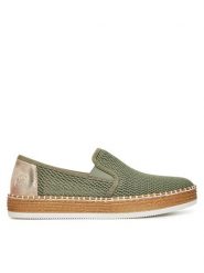 Rieker Espadryle CEO-L7873-52 Zielony. Zielone espadryle damskie Rieker, bez wzorów, z materiału, bez obcasa, na płaskiej podeszwie. Za 319.99 zł.