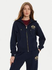 Tommy Hilfiger Bluza Varsity WW0WW43850 Granatowy Regular Fit. Niebieskie bluzy bez kaptura damskie Tommy Hilfiger, l, z bawełny. Za 449.99 zł.