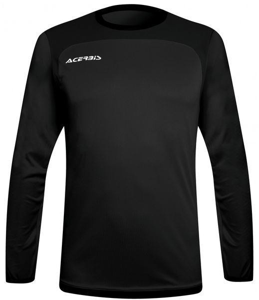 Koszulka bramkarska Acerbis Lev. Czarne t-shirty damskie ACERBIS, l, bez wzorów, z materiału, bez kołnierzyka. Za 161.50 zł.
