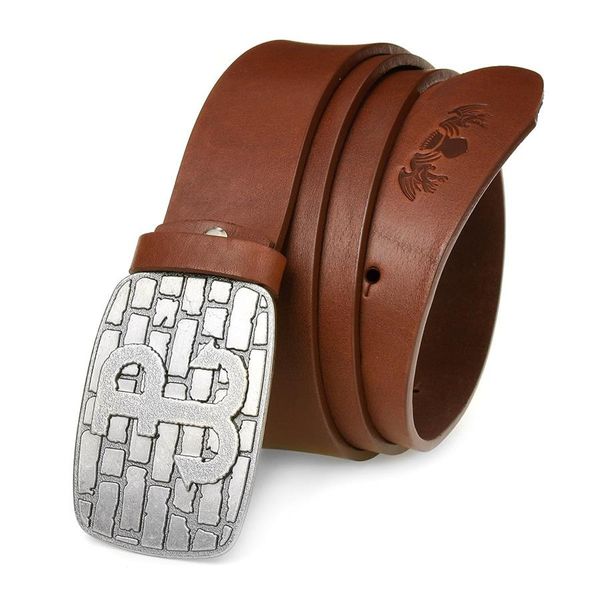 Pasek skórzany BELTIMORE r.100-115 cm W32 brązowy. Brązowe paski męskie bez wzorów. Za 74.90 zł.