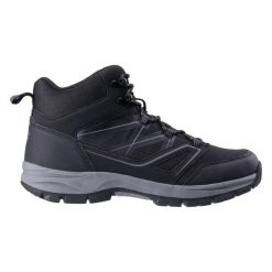 Buty trekkingowe Hi-Tec Rokar. Czarne buty trekkingowe męskie Hi-tec, z materiału, bez zapięcia, trekkingowe. Za 328.74 zł.