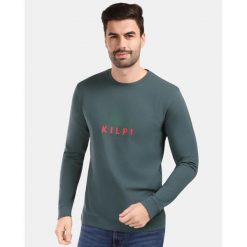 Męska bawełniana koszulka z długim rękawem Kilpi BASE-M. Zielone koszulki męskie z długim rękawem Kilpi, m, z bawełny. Za 91.56 zł.