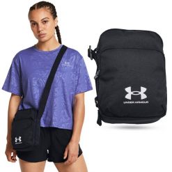 Saszetka Under Armour Loudon Lite torebka do noszenia na skos. Czarne torebki klasyczne damskie Under Armour, bez wzorów, bez dodatków. W wyprzedaży za 69.00 zł.