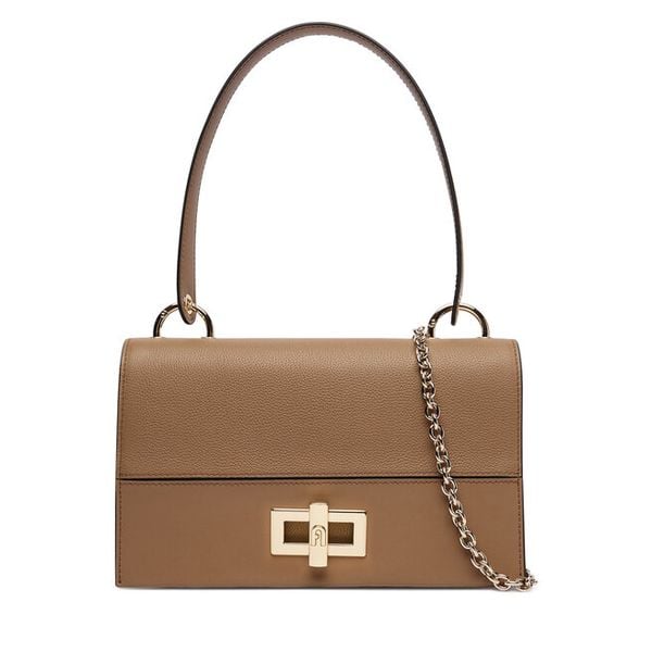 Torebka Furla. Brązowe torebki klasyczne damskie Furla, bez wzorów, bez dodatków. Za 1,709.00 zł.