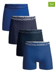 Muchachomalo Bokserki (4 pary) w kolorze niebiesko-granatowym rozmiar: M. Niebieskie bokserki męskie Muchachomalo, bez wzorów. Za 129.95 zł.