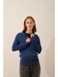 Just Cashmere Kaszmirowy kardigan "Debbie" w kolorze granatowym rozmiar: L. Niebieskie kardigany damskie Just Cashmere, l, bez wzorów, z kaszmiru. Za 413.99 zł.