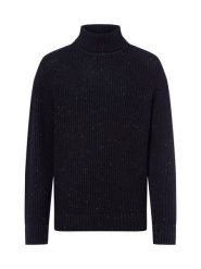 Selected sweter z golfem - SLHLand Mężczyźni Wełna niebieski, L. Niebieskie swetry męskie Selected, l, bez wzorów, z materiału, bez kołnierzyka. Za 279.95 zł.