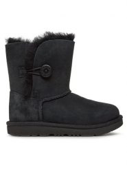 Ugg Śniegowce K Bailey Button II 1017400K Czarny. Czarne kozaki dziewczęce Ugg, bez wzorów, ze skóry, bez obcasa. Za 529.99 zł.