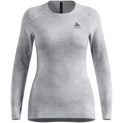 Bielizna termoaktywna z długim rękawem Odlo BL TOP crew neck l/s ACTIVE. Szara bielizna termoaktywna damska Odlo, l, bez wzorów, z materiału. Za 289.99 zł.