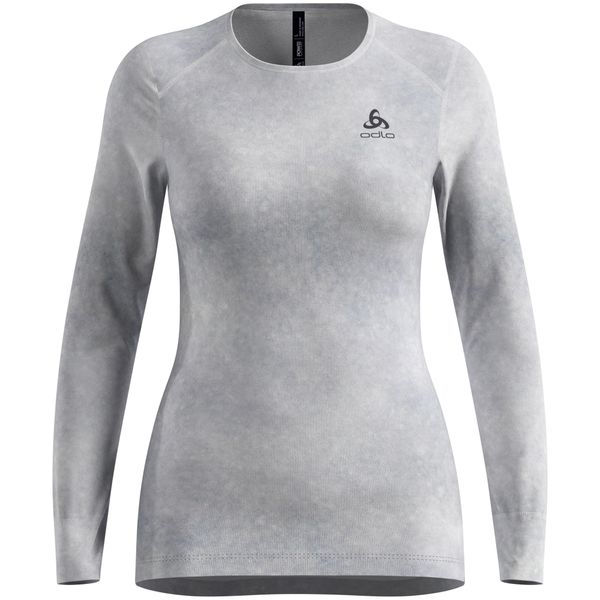 Bielizna termoaktywna z długim rękawem Odlo BL TOP crew neck l/s ACTIVE. Szara bielizna termoaktywna damska Odlo, l, bez wzorów, z materiału, bez ramiączek. Za 208.99 zł.