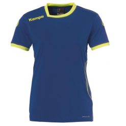 Damska koszulka Kempa Curve. Niebieskie bluzki sportowe damskie KEMPA, xl, bez wzorów, z materiału, bez ramiączek. Za 115.00 zł.
