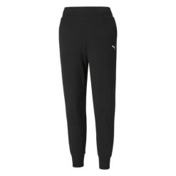 Damskie Spodnie Dresowe Essential. Czarne spodnie sportowe damskie Puma, s, z dresówki, na fitness i siłownię. Za 242.99 zł.