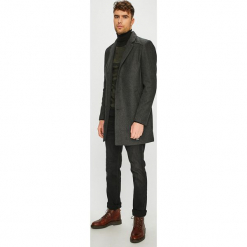 Tom Tailor Denim - Płaszcz. Niebieskie płaszcze męskie Tom Tailor Denim, m, bez wzorów, z bawełny, klasyczne. W wyprzedaży za 269.90 zł.