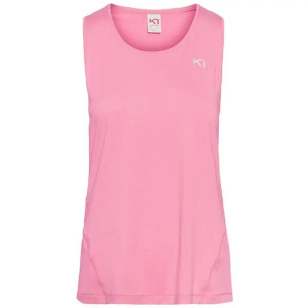 Tank top Kari Traa Nora 2.0. Czerwone topy sportowe damskie Kari Traa, l, bez wzorów, z materiału, bez ramiączek. Za 180.00 zł.
