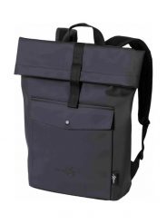 Plecak typu roll-top na laptopa Manny 17L – czarny Meatfly. Czarne plecaki damskie Meatfly, bez wzorów, z materiału, biznesowe. Za 237.99 zł.