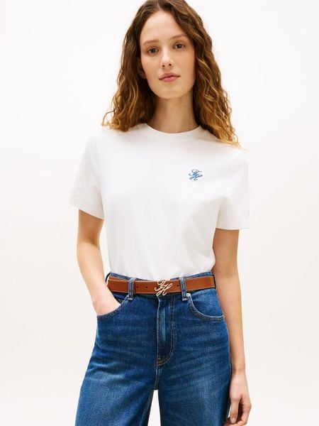 Tommy Hilfiger Koszulka Kobiety Bawełna biały, XS. Białe bluzki sportowe damskie Tommy Hilfiger, xs, z bawełny, bez kołnierzyka, bez ramiączek. Za 169.95 zł.
