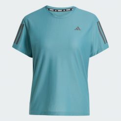 Koszulka Own The Run. Niebieskie t-shirty damskie Adidas, xl, bez wzorów, z elastanu, bez kołnierzyka. Za 149.00 zł.