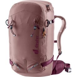 Plecak damski Deuter Freerider Pro 30+10 SL - ashrose/cassis. Czerwone plecaki damskie Deuter, bez wzorów, z materiału. Za 917.39 zł.