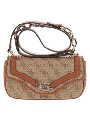 Guess Torebka "Dea" w kolorze beżowo-jasnobrązowym - 21,5 x 11 x 7 cm rozmiar: onesize. Brązowe torebki klasyczne damskie Guess, z aplikacjami, z materiału, bez dodatków. Za 347.99 zł.