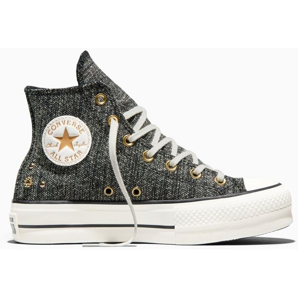 Buty sportowe Converse Chuck Taylor All Star Lift. Szare buty sportowe na co dzień damskie Converse, z materiału, bez zapięcia. Za 590.00 zł.