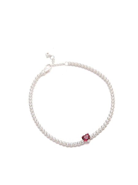 Pandora Srebrna bransoletka z kryształami rozmiar: 18 cm. Szare bransoletki damskie Pandora, srebrne. Za 312.58 zł.