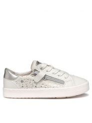 Geox Sneakersy J Kilwi J45D5A 007BC C0626 D Écru. Buty sportowe dziewczęce Geox, bez wzorów, ze skóry, bez zapięcia. Za 189.99 zł.