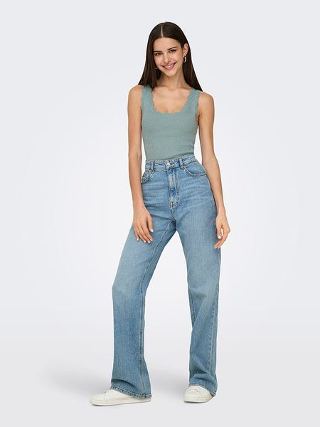 JDY Top w kolorze błękitnym rozmiar: XL. Niebieskie topy damskie JDY, xl, bez wzorów, bez kołnierzyka. Za 48.62 zł.