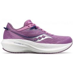 Buty do biegania damskie Saucony Triumph 21. Fioletowe obuwie do biegania damskie Saucony. Za 449.99 zł.