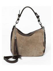 Anna Morellini Skórzana torebka "Forena" w kolorze szarobrązowo-brązowym - 32 x 25 x 11 cm rozmiar: onesize. Brązowe torebki klasyczne damskie Anna Morellini, bez wzorów, z materiału, bez dodatków. Za 304.99 zł.