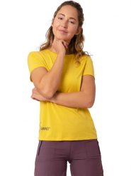 LaMunt Koszulka funkcyjna "Alexandra" w kolorze żółtym rozmiar: 38. Żółte bluzki sportowe damskie LaMunt, z materiału, bez kołnierzyka, bez ramiączek. Za 173.99 zł.