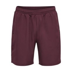 Szorty Hummel Move Grid. Fioletowe szorty męskie HUMMEL, bez wzorów, z tkaniny, sportowe. Za 189.00 zł.