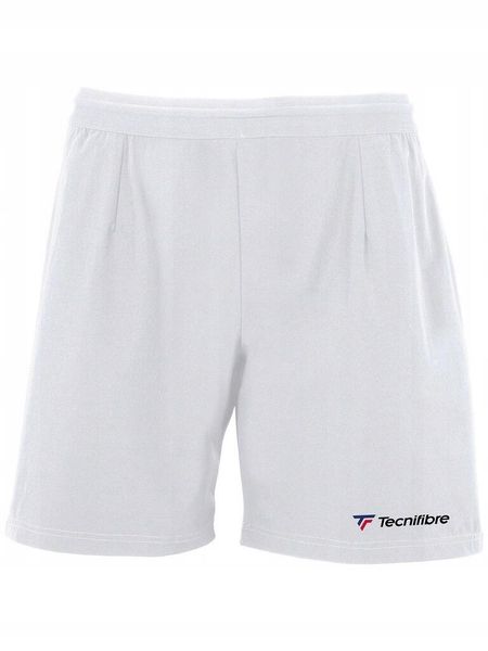 Spodenki tenisowe męskie Tecnifibre Stretch Short. Białe szorty męskie TECNIFIBRE, bez wzorów, z materiału. Za 99.00 zł.