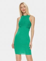 Marciano Guess Sukienka dzianinowa 4GGK08 5814Z Zielony Bodycon Fit. Zielone sukienki damskie Marciano Guess, z aplikacjami, z dzianiny, bez kołnierzyka, bez ramiączek, bodycon. Za 409.99 zł.
